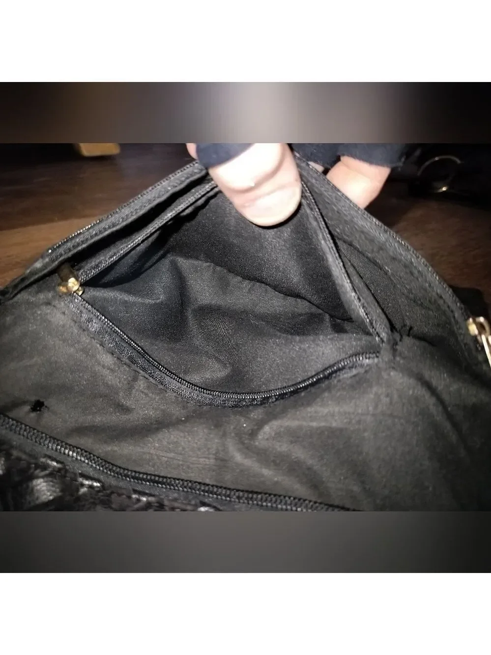 Handmade Black Clutch Purse with Silver Studs New